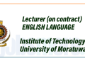 Lecturer Vacancy – Institute of Technology, University of Moratuwa