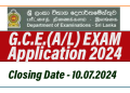 G.C.E.(A/L) Exam 2024 Application 