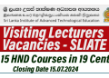 Visiting Lecturers Vacancies - SLIATE