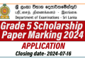 Grade 5 Scholarship Paper Marking Application 2024