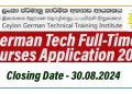 German Tech Full-Time Courses Application 2024