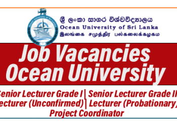 Job Vacancies – Ocean University of Sri Lanka 2024