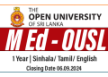 Master of Education 2024/2025 OUSL