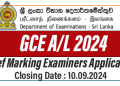 Chief Marking Examiners Application – GCE A/L 2024