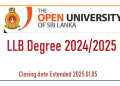 LLB Degree Open University 2024/2025