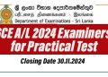 GCE A/L 2024 Examiners for Practical Test