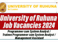 University of Ruhuna Job Vacancies 2024