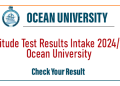 Aptitude Test Results Intake 2024/25 - Ocean University