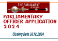 Parliamentary Officer Application- 2024