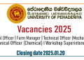 University of Peradeniya Vacancies 2025