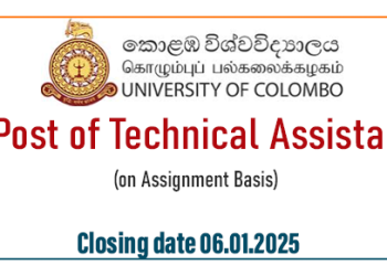 Post of Technical Assistant - University of Colombo