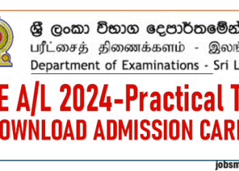 GCE A/L 2024 Practical Test - Download Admission Card