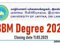 BBM Degree 2025 - University of Jaffna