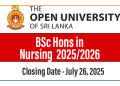 Bachelor of Science Hons in Nursing 2025/2026 - OUSL