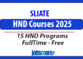 SLIATE HND Courses 2025