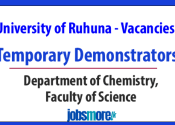 Post of Temporary Demonstrators - University of Ruhuna