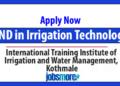 Applications Open for HND in Irrigation Technology – 2025