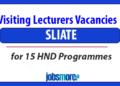 Visiting Lecturers Vacancies at SLIATE