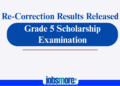 Re-Correction Results – Grade 05 Scholarship Exam 2025