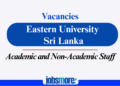 Eastern University, Sri Lanka, Opens Recruitment Drive for Academic and Non-Academic Staff