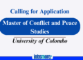 Master of Conflict and Peace Studies: UoC