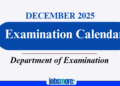 Examination Calendar for December 2025