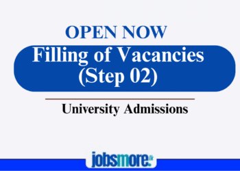 University Admissions 2024/2025 – Filling of Vacancies (Step 2) Now Open