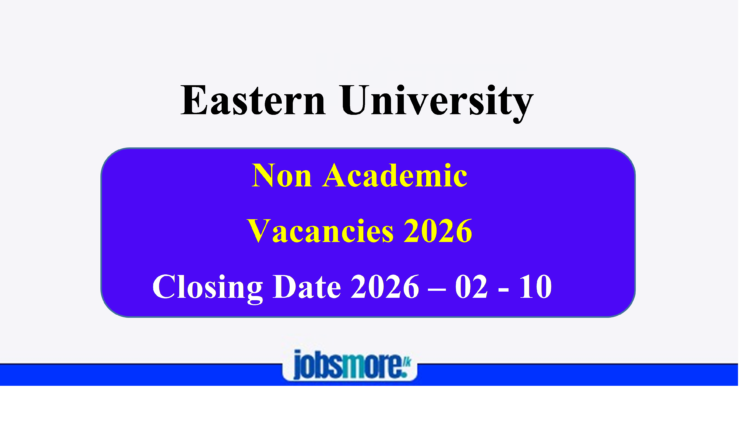 Non-Academic Vacancies 2026- Eastern University