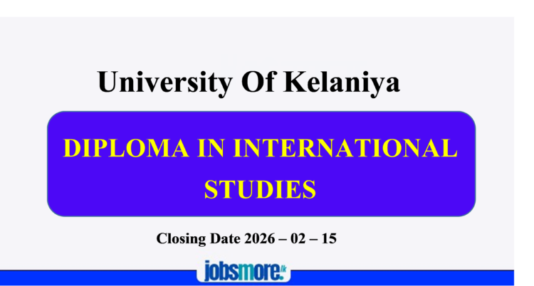Diploma in International Studies 2026 Department of International Studies University of Kelaniya