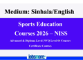 Sports Education Courses 2026 – NISS