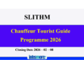 Chauffeur Tourist Guide Programme 2026 SLITHM