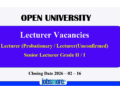 Academic Vacancies: Open University