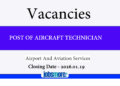 Post Of Aircraft Technician