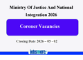 Coroner Vacancies – Ministry of Justice and National Integration