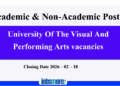 University of the Visual and Performing Arts Vacancies (Academic & Non-Academic Posts)
