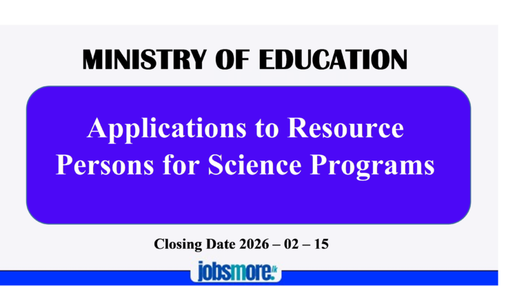 Applications to Resource Persons for Science Programs – Ministry of Education