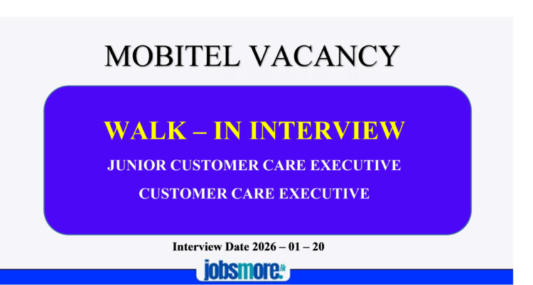 SLT MOBITEL VACANCY