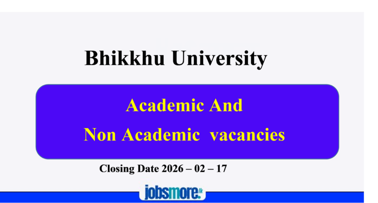 Bhikkhu University Academic and Non-Academic Vacancies