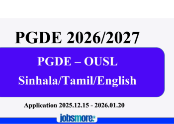 PGDE Application 2026 -OUSL