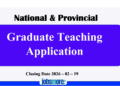 Graduate Teaching Application 2026 (Graduates & Government Officers)