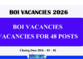 BOI Vacancies 2026