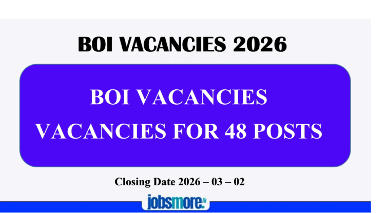 BOI Vacancies 2026