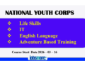 National Youth Corps Course Recruitment 2026