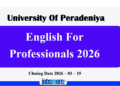 English for Professionals 2026 – University of Peradeniya