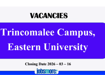 Trincomalee Campus Eastern University Vacancies – 2026