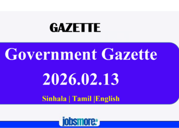 Government Gazette 13.02.2026 Sinhala Tamil English PDF