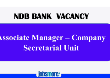 NDB BANK VACANCY – ASSOCIATE MANAGER