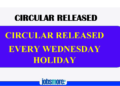 Wednesdays Holiday: Complete Circular