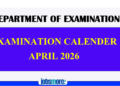 Examination Calendar for April 2026