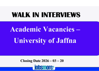 Walk-In Interviews for Temporary Posts-University of Jaffna